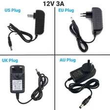 12 Volt 3A Power Adapter Supply AC 100-240V to DC 12 V Power Supply Charger