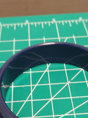 Vintage Royal Blue Lucite Chunky Plastic Bangle Bracelet VTG MOD 80's 3/4 Inch - Picture 9 of 9