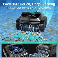 WYBOT C1 Pool Cleaner Wall Climb Cordless Robotic Pool Vacuum up to 1,614 sq.ft