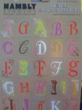 Hambly Cardstock Stickers Alphabet Letters