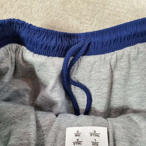 Adidas Pants Mens Large Blue Track Windbreaker Joggers Lined 3 Stripes Training - Picture 9 of 11
