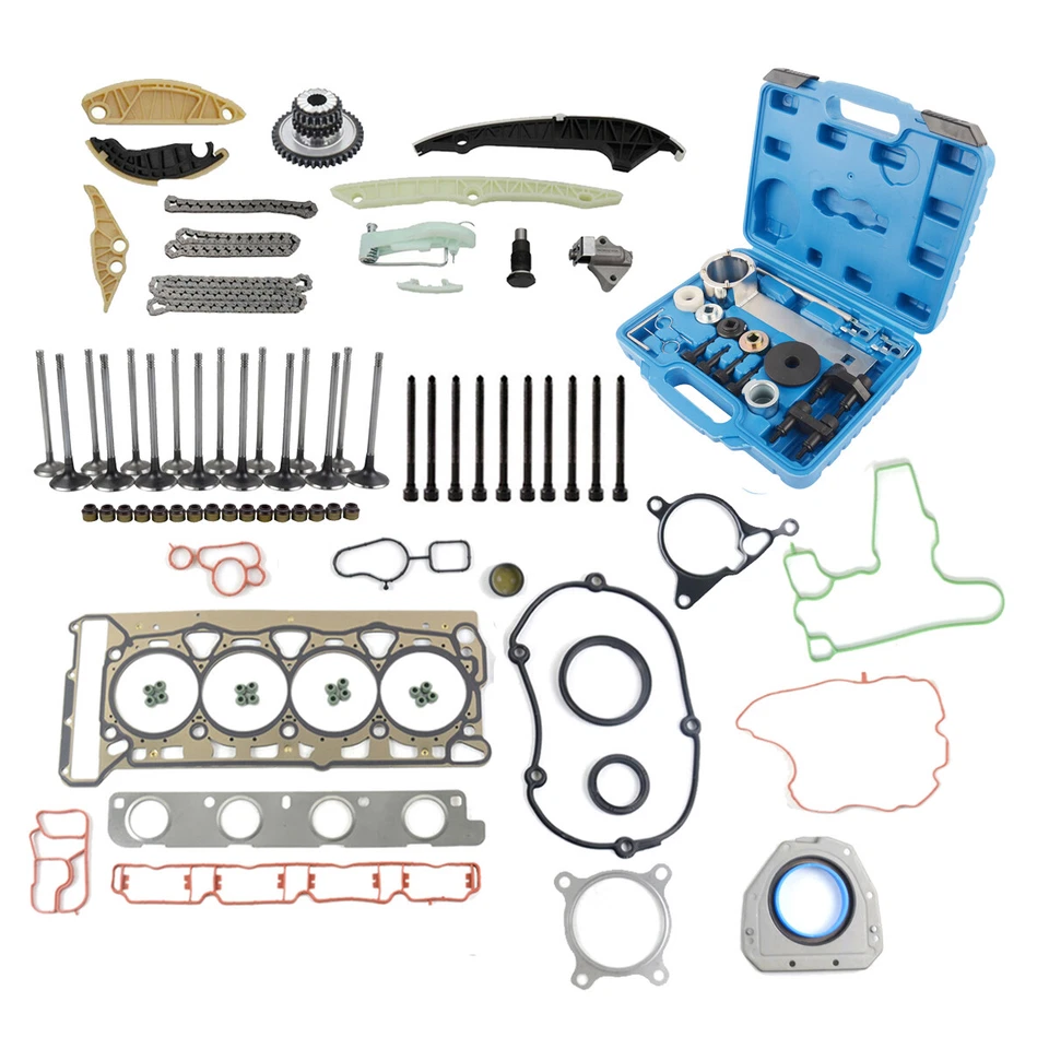For Audi VW Head Gasket Set Timing Chain Tool Kit Valves TSI TFSI 2.0T 2008+ - Image 3 of 4