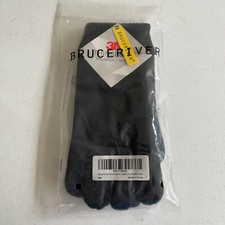 BRUCERIVER Mens Small / Med Black Wool Knit Gloves with 3M Thinsulate Lining NWT