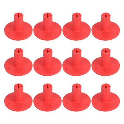 12 Stück Gummi-Golf-Tees, 1,4 Zoll Golf-Tees Training Driving Range Tee, Rot - Bild 1 von 4