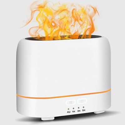 Diffusor für ätherische Öle mit Flammenlicht, 200 ml Aromatherapie Diffuser