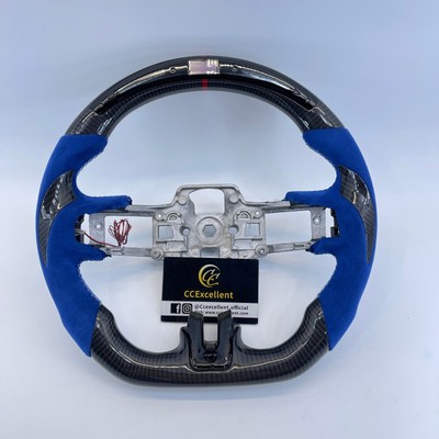 For Ford Mustang 2018-2023 Shelby GT350/GT350R Real Carbon Fiber Steering Wheel