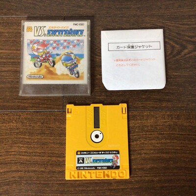 VS ExciteBike Famicom Disk System Japan Import FMC-EBD Excite Bike Nintendo
