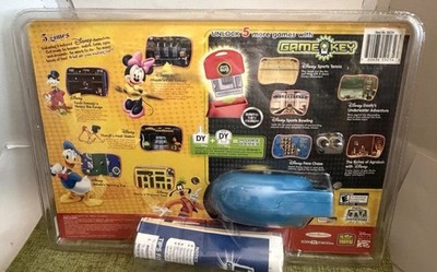 Disney Dinya ポケットゲーム イエロー&ブルーセット Disney TV Video Game Plug It in & Play Jakks 5 Games 2 Keys Mega