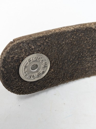 RZADKI vintage pasek Fiocchi wyprodukowany we Włoszech regulowana talia 26-34" skóra i metal  - Zdjęcie 10 z 10