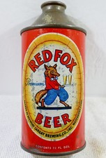 Red Fox Waterbury Connecticut WITHDRAWN FREE Cone Top Beer Can
