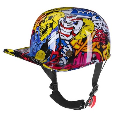 ''Vintage Open Face Motorcycle Helmet for Men Women  DOT Certified Half Helmet''