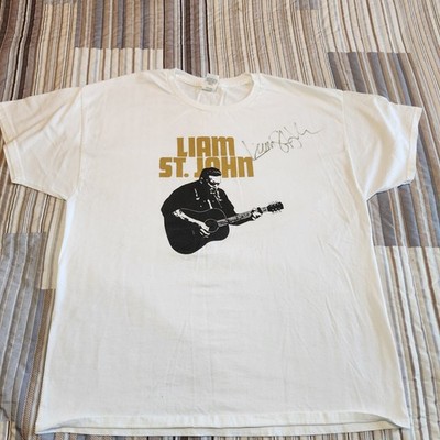 Liam St. John white T Shirt Size Large SIGNED The Voice
