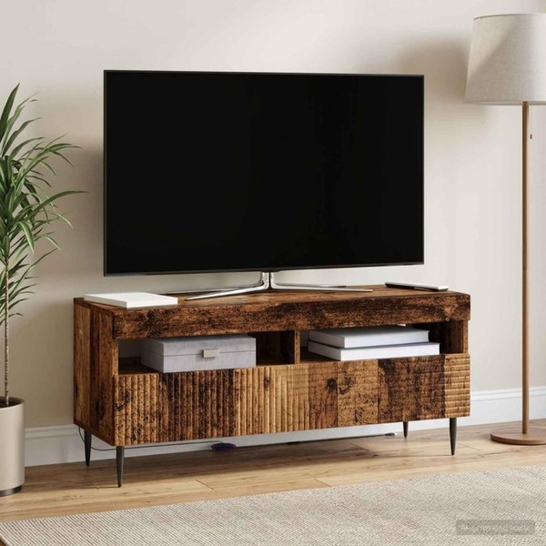 Led-Tv-Schrank Haarlem 100 X 35 X 43 Cm Altholz Holzwerkstoff-image