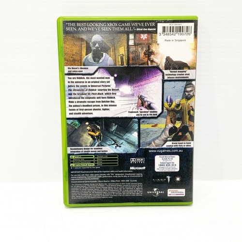 The Chronicles of Riddick - Microsoft Xbox Original - Free Post! - Foto 4 di 4