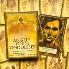Angels Gods Goddess Oracle Cards Deck Blue Angel Divination Set