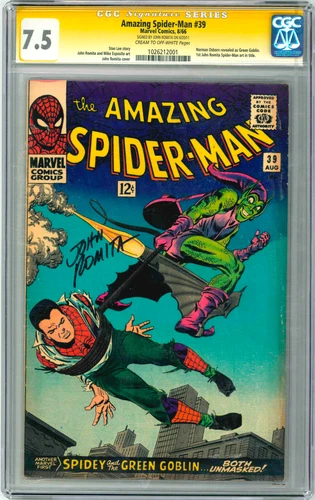 Amazing Spider-Man #39 CGC 7.5 Signed by John Romita Sr! 022626M