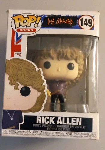 Funko Pop! Rocks Def Leppard Vinyl Figure #149 Rick Allen