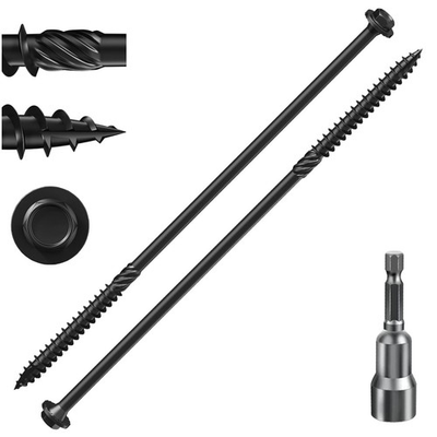 #ad Black Coated Exterior Screws Washer Head 2 lbs x 12 $30.33