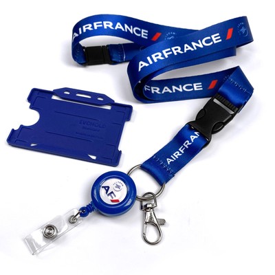 Air France Logo Dye Sublimation Schlüsselband Blau