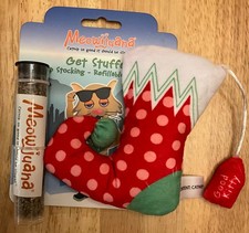 Meowijuana Get Stuffed Catnip Stocking Cat Toy with Refillable Catnip