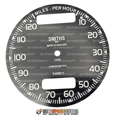 Smith Chronometric Speedometer Face Dial S 608/11 For Triumph BSA Norton 120 mph