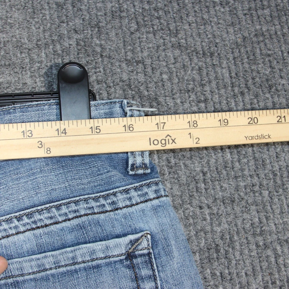 Pantalones Cortos Helix Para Hombres 32 Azul Denim Jean Pantalones Cortos Lavado Medio Sueltos Sueltos Tipo Y2K JNCO Foto 4 de 4