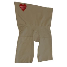 New Assets by Spanx Remarkable Results Shaping Shorts Sz S High Waist Mid-Thigh