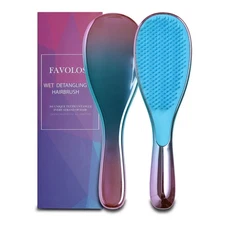 Ultimate Detangler Brush for Thick Hair, Curly, Straight & Natural Hair. Pain-Fr