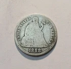 1888 S  Seated Liberty Dime