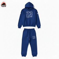 Men's Blue Sweat Suit 23 Legend Hoodie Jogger Royal Blue To Match Jordan 1 Royal