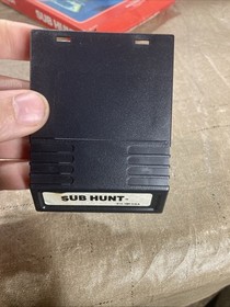 Mattel Intellivision Sub Hunt Video Game - Complete w/ Overlays Tested Working