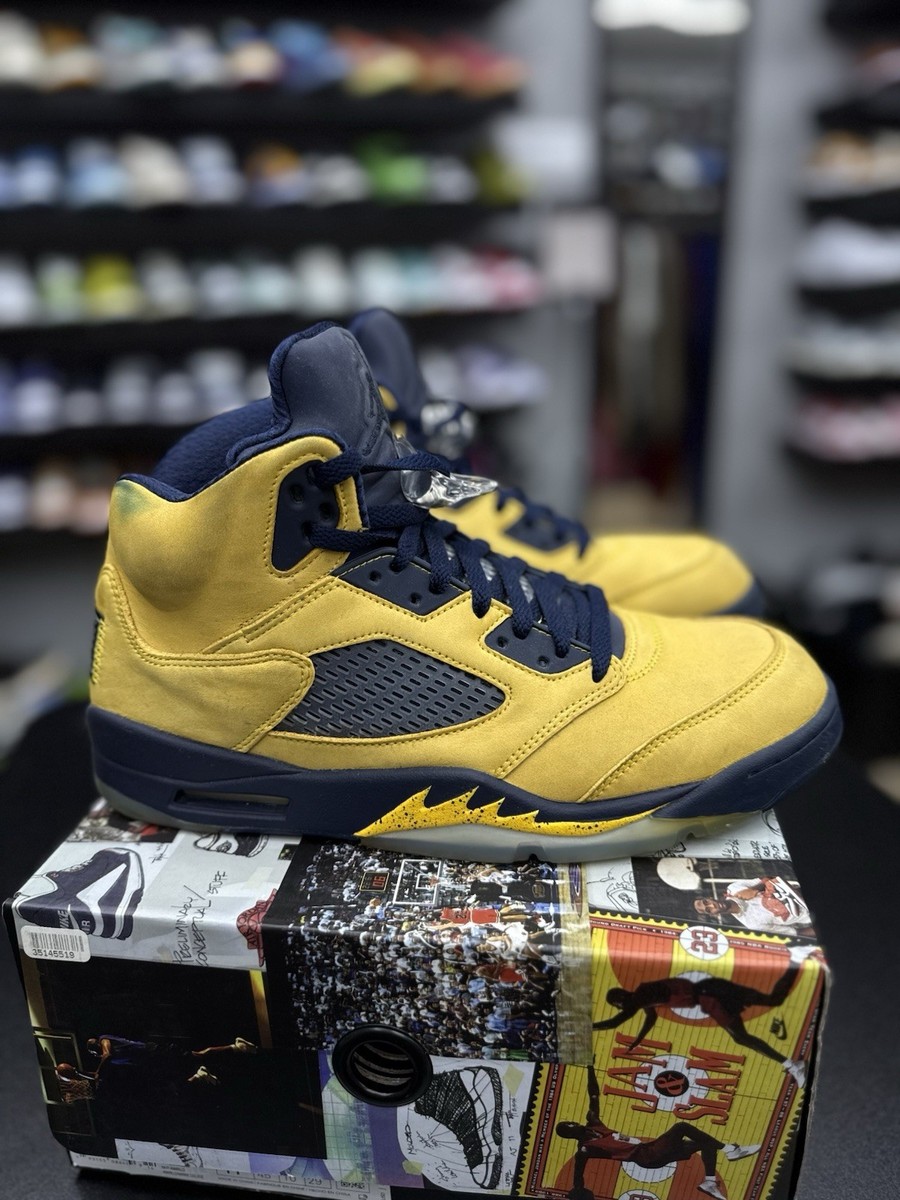black blue and yellow jordan 5
