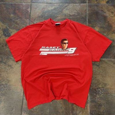 Vintage Red Kasey Kahne 9 Dodge Racing NASCAR Chase Authentics Tee Shirt Size XL