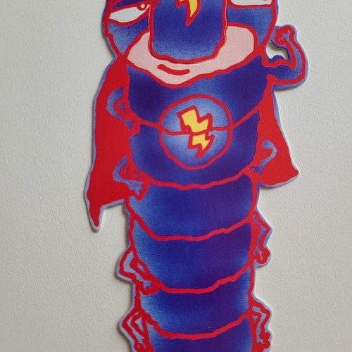 Vintage 80s Wonder Worm Tab Bookmark, Savage Designs, 1985 Book Hooks: 2004-0100 - Imagen 5 de 12