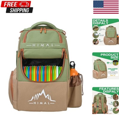 Elegant Lightweight Disc Golf Backpack for Over 22 Discs - Storage & Comfort