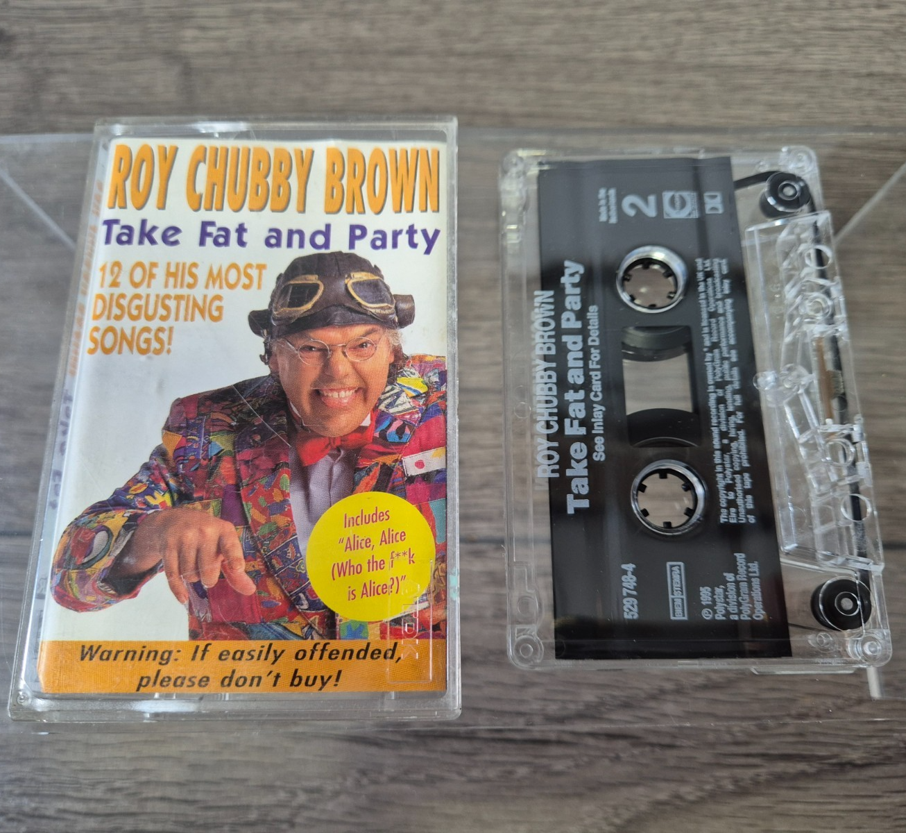 Roy Chubby Brown 'Take Fat And Party' comedy album (cassette)