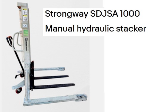 Strongway SDJSA 1000 Manual Hydraulic Stacker - Walkie Stacker - 2.2K Capacity