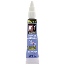 Vibra-Tite Reusable Threadlocker, VIBRA-TITE VC-3, Red, High, Liquid, 0.16 fl
