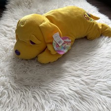 Lisa Frank Puppy Plush 21  Jumbo Beans Casey Rainbow Vintage Stuffed Animal