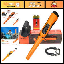Waterproof Pinpoint Metal Detector Wand, Underwater Treasure Hunter Tool, Vibrat
