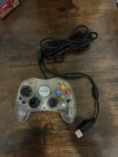 Microsoft Original Official Xbox Controller S Crystal Clear With Breakaway Cable
