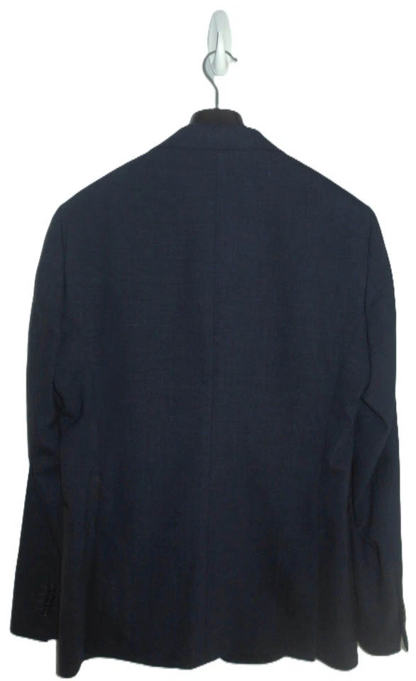 Nuevo sin etiquetas Abrigo Deportivo Para Hombres 40R TIGER OF SWEDEN Justin Slim Sutil Azul Marino Mezcla Foto 4 de 4