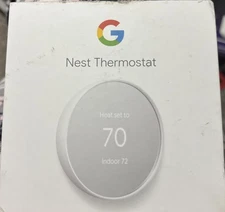Google Nest Smart Thermostat, Snow - GA01334-US