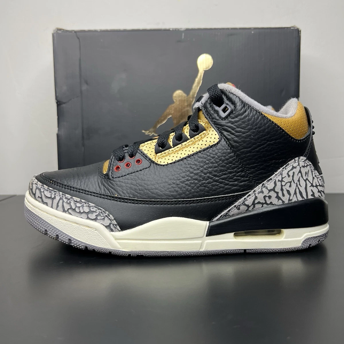 Las mejores ofertas en Jordan 3 Retro Mid Black Gold W | eBay