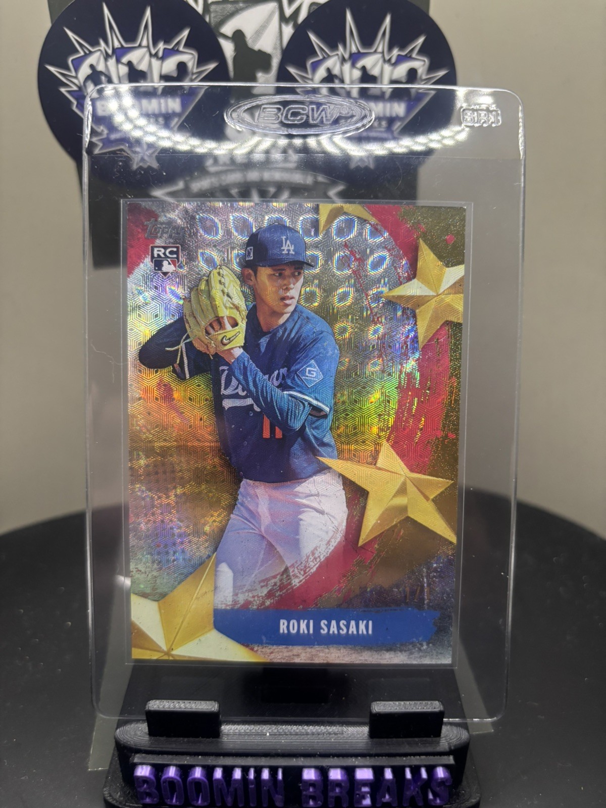 Roki Sasaki 2025 Topps Baseball Stars of MLB Rookie Superfractor 1/1 #SMLB-53 RC