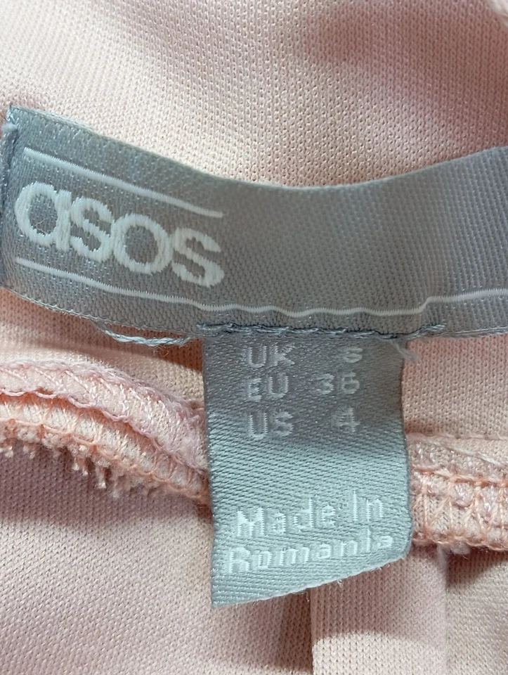 ASOS Vestido de cóctel Mujeres Vestido Talla EU 36 rosa look casual - Imagen 4 de 4