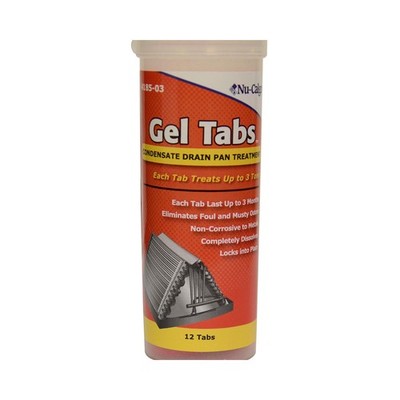 Nu-Calgon 4185-03 Gel Tabs Up to 3 Ton, 12 Tabs