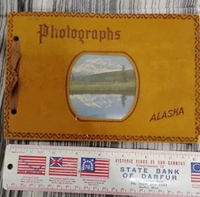 Vintage Empty Photograph Postcard Rawhide Album Alaska ~Beautiful Cover Photo