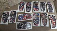 temporary tattoos American flag 3X7 inches
