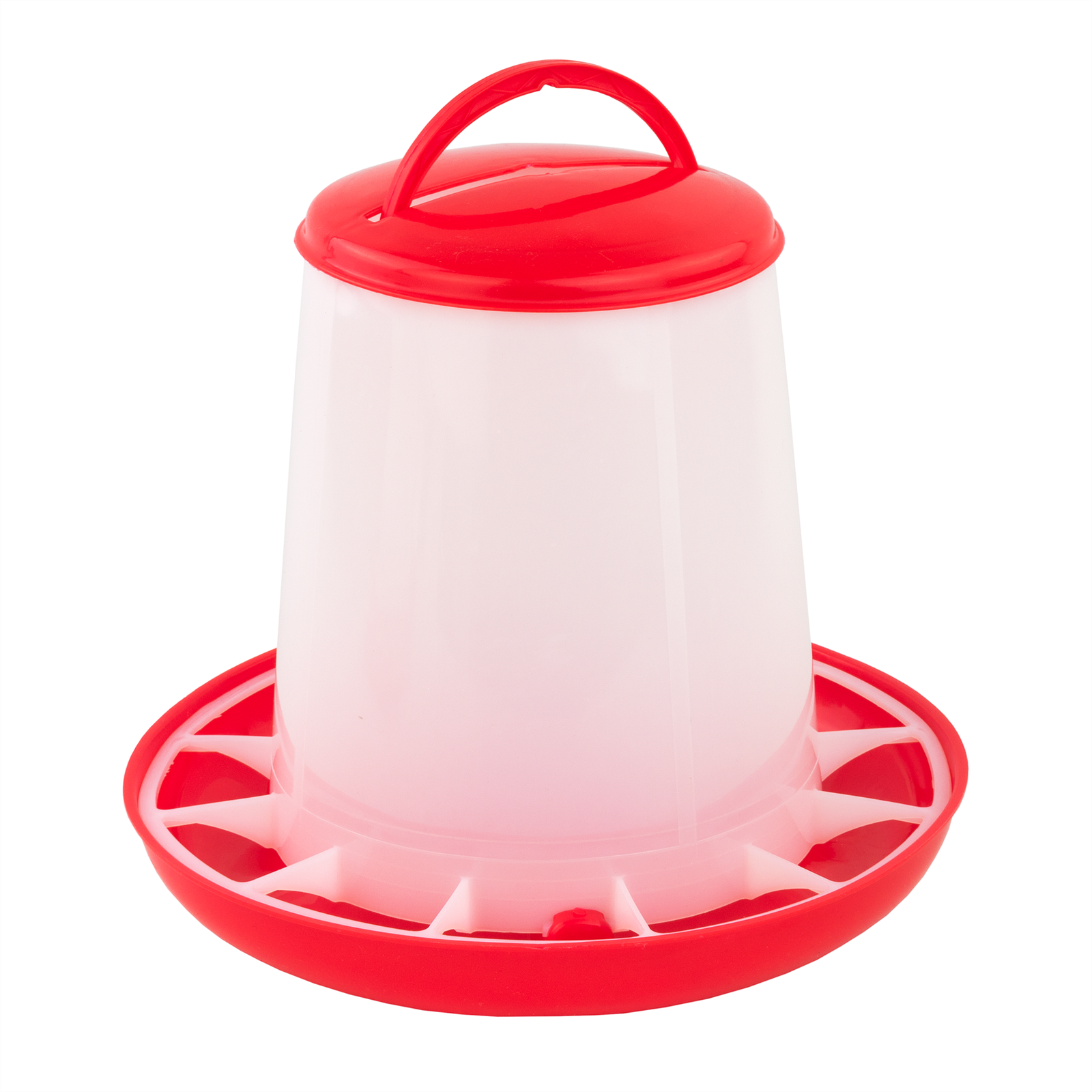 KCT 3KG LARGE CHICKEN FEEDER OUTDOOR POULTRY FOOD DISPENSER SELF FILLING GRAVITY